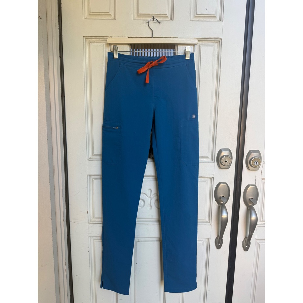 FIGS Technical Collection Alps Blue Scrub Pants TW2000T Womens Size XXS Tall